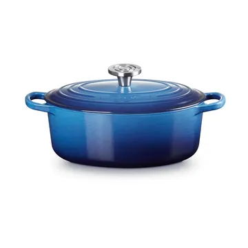 Le Creuset Signature żeliwny owalny garnek - Azure, 4,1 L - Le Creuset