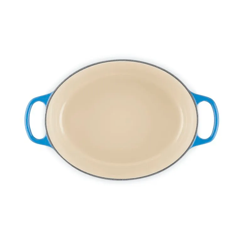 Le Creuset Signature żeliwny owalny garnek, Azure, 4,1 L Le Creuset