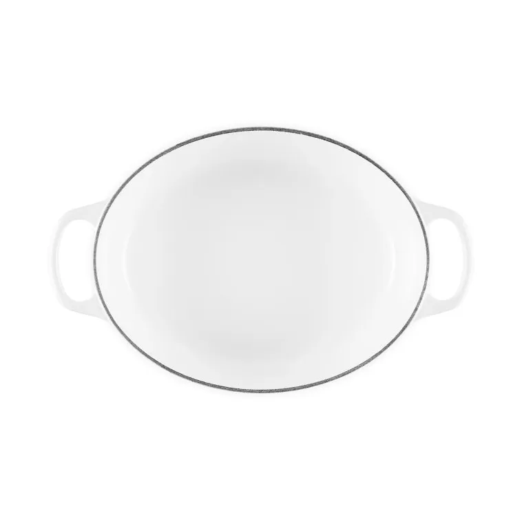 Le Creuset Signature żeliwny owalny garnek, Biały, 4,1 L Le Creuset