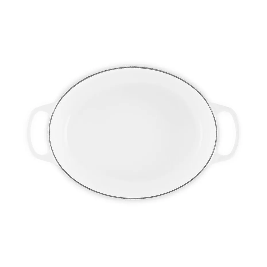 Le Creuset Signature żeliwny owalny garnek, Biały, 6,3 L Le Creuset