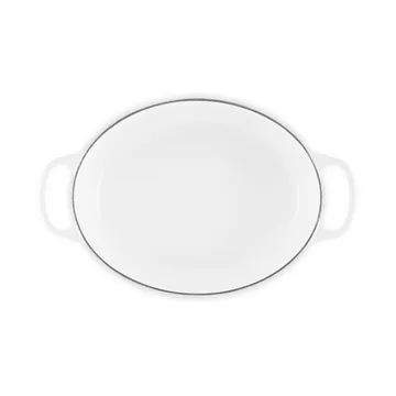 Le Creuset Signature żeliwny owalny garnek - Biały, 6,3 L - Le Creuset