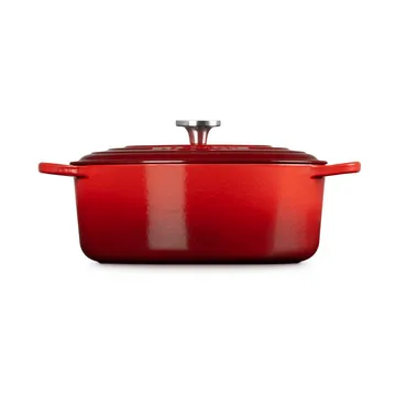 Le Creuset Signature żeliwny owalny garnek - Ciemnoróżowy, 6,3 L - Le Creuset