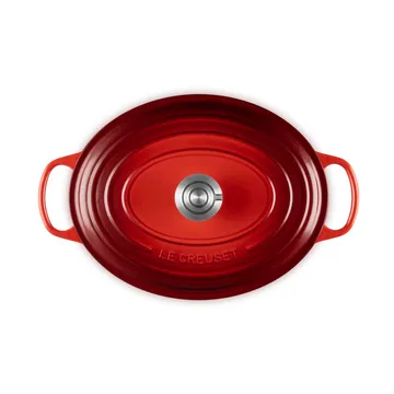 Le Creuset Signature żeliwny owalny garnek - Ciemnoróżowy, 6,3 L - Le Creuset