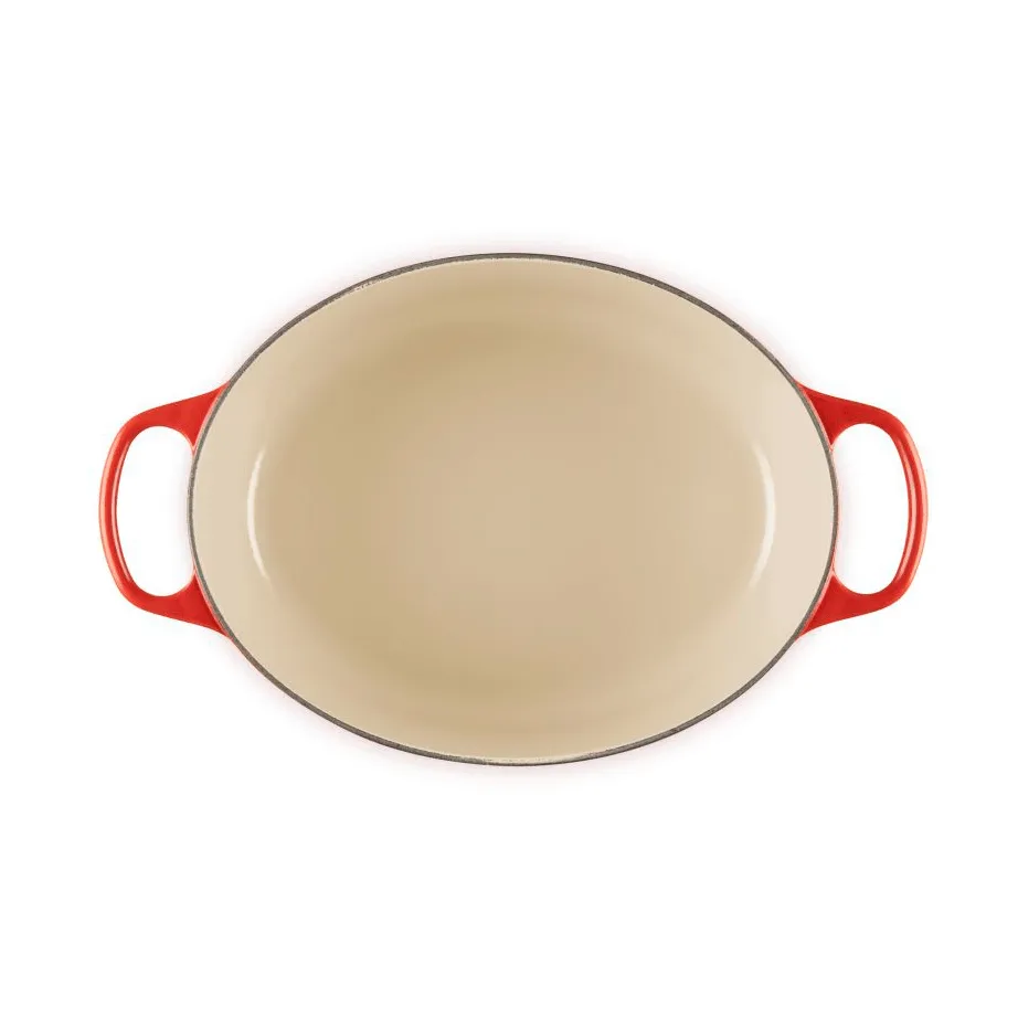 Le Creuset Signature żeliwny owalny garnek, Ciemnoróżowy, 6,3 L Le Creuset