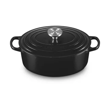 Le Creuset Signature żeliwny owalny garnek - Czarny, 4,1 L - Le Creuset