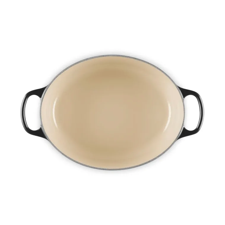 Le Creuset Signature żeliwny owalny garnek, Czarny, 4,1 L Le Creuset