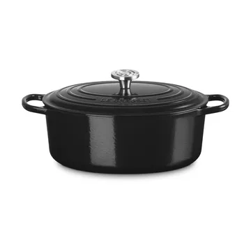 Le Creuset Signature żeliwny owalny garnek - Czarny, 6,3 L - Le Creuset