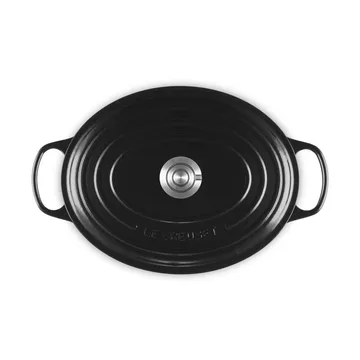 Le Creuset Signature żeliwny owalny garnek - Czarny, 6,3 L - Le Creuset
