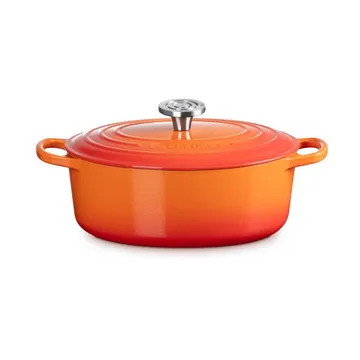 Le Creuset Signature żeliwny owalny garnek - Volcanic, 4,1 L - Le Creuset
