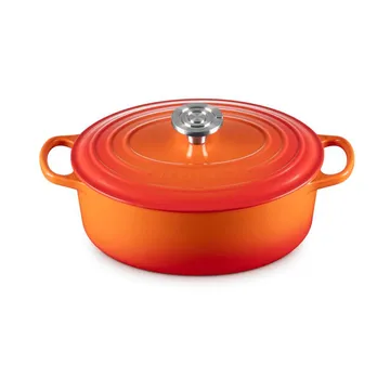 Le Creuset Signature żeliwny owalny garnek - Volcanic, 4,1 L - Le Creuset