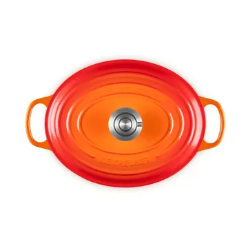 Le Creuset Signature żeliwny owalny garnek - Volcanic, 4,1 L - Le Creuset
