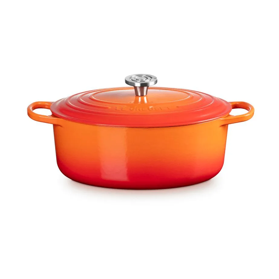 Le Creuset Signature żeliwny owalny garnek, Volcanic, 6,3 L Le Creuset
