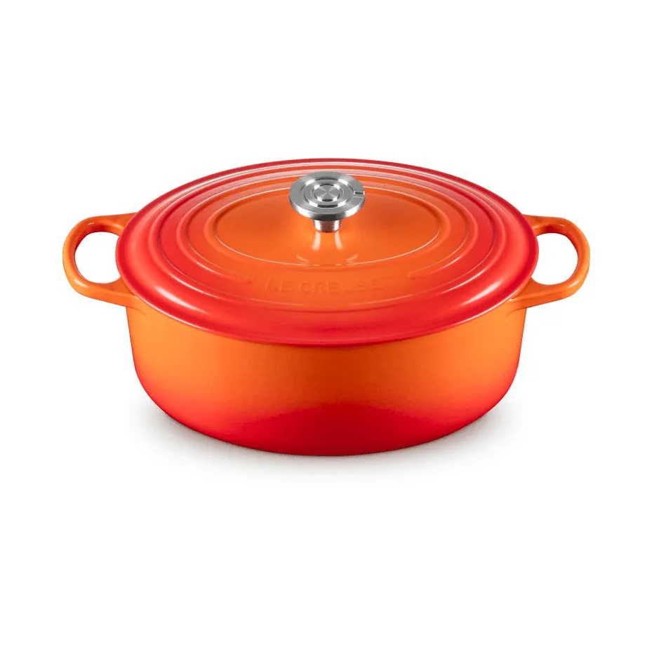 Le Creuset Signature żeliwny owalny garnek, Volcanic, 6,3 L Le Creuset