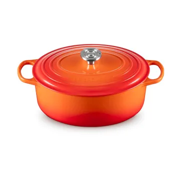 Le Creuset Signature żeliwny owalny garnek - Volcanic, 6,3 L - Le Creuset