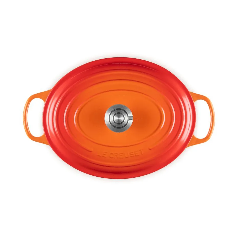 Le Creuset Signature żeliwny owalny garnek, Volcanic, 6,3 L Le Creuset