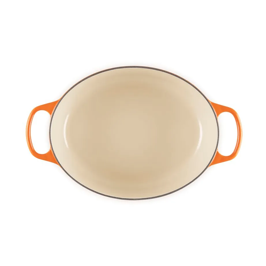 Le Creuset Signature żeliwny owalny garnek, Volcanic, 6,3 L Le Creuset