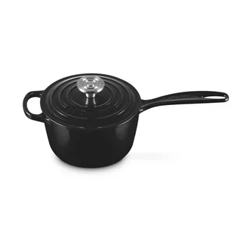 Le Creuset Signature żeliwny rondel - Czarny, 1,5 L - Le Creuset