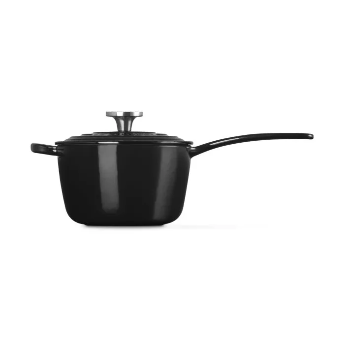 Le Creuset Signature żeliwny rondel, Czarny, 1,5 L Le Creuset