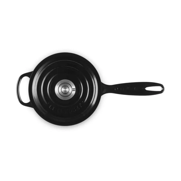 Le Creuset Signature żeliwny rondel, Czarny, 1,5 L Le Creuset