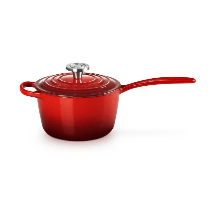 Le Creuset Signature żeliwny rondel, Czereśniowy, 1,5 L Le Creuset