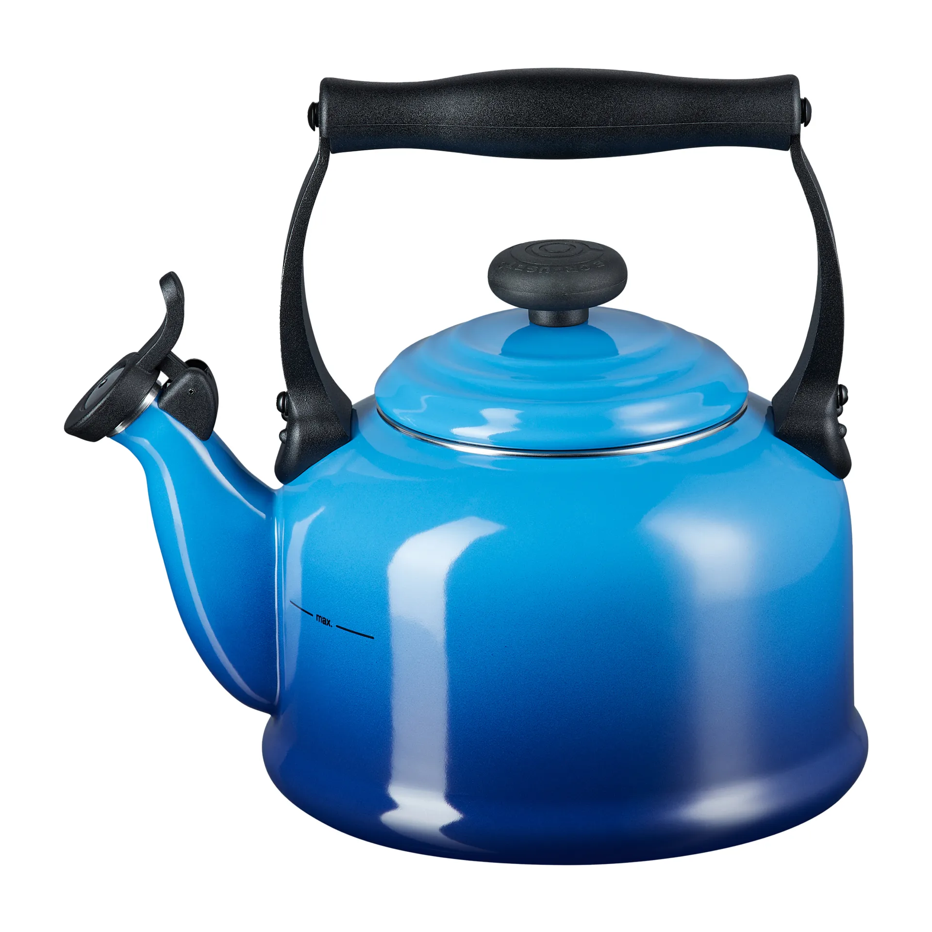 Le Creuset Traditionell czajnik z gwizdkiem 2,1 L, Azure blue Le Creuset