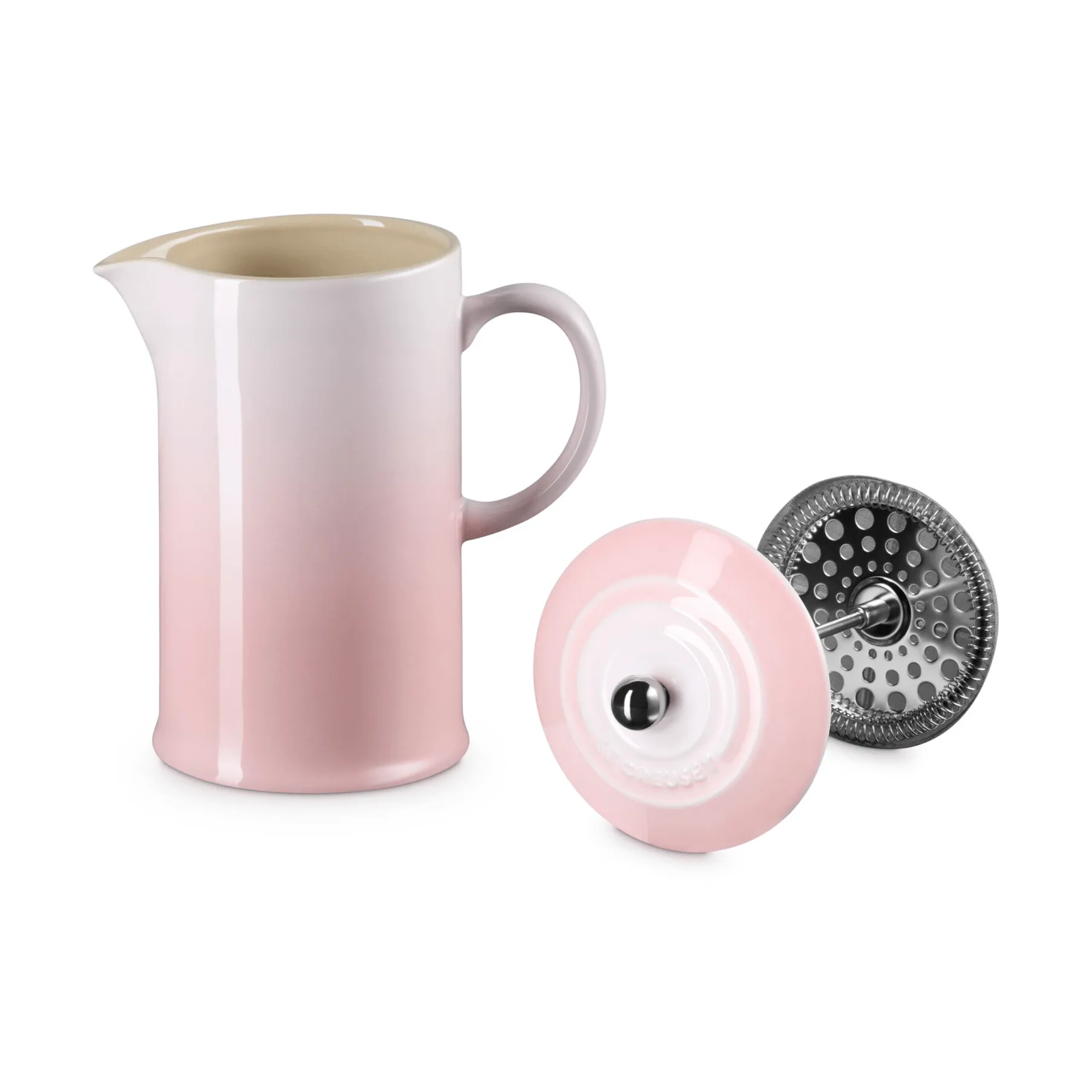 Le Creuset zaparzacz do kawy, Shell Pink, 1 l Le Creuset