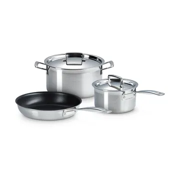 Le Creuset zestaw garnków i patelni - Stal nierdzewna, 3 części - Le Creuset