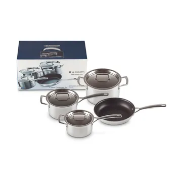 Le Creuset zestaw garnków i patelni - Stal nierdzewna, 4 części - Le Creuset