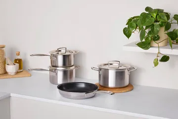 Le Creuset zestaw garnków i patelni - Stal nierdzewna, 4 części - Le Creuset