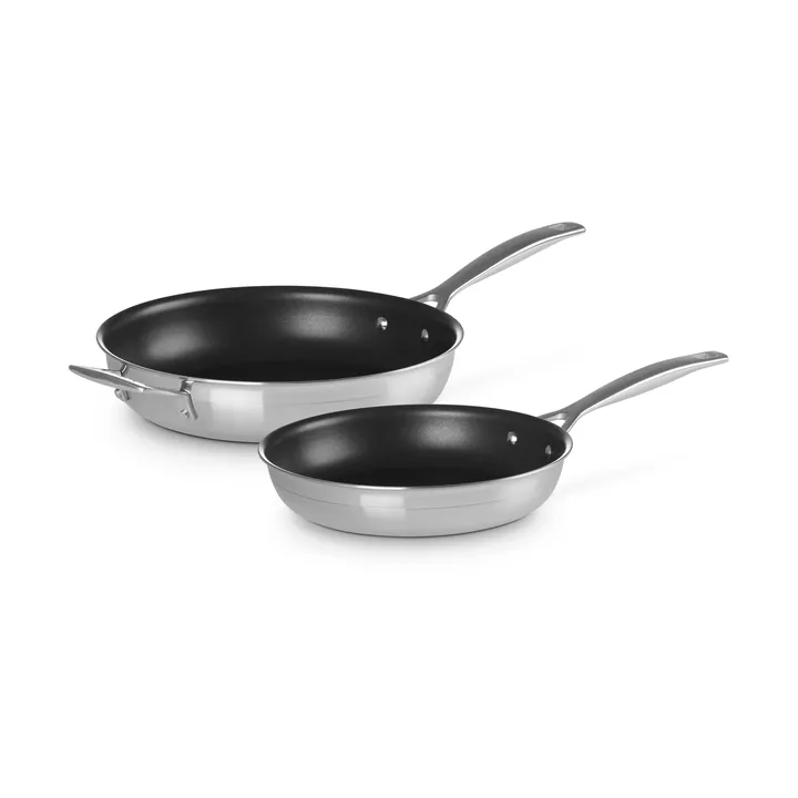 Le Creuset zestaw patelni non-stick - Stal nierdzewna, 2 części - Le Creuset