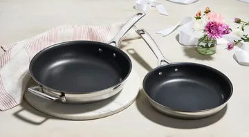 Le Creuset zestaw patelni non-stick - Stal nierdzewna, 2 części - Le Creuset