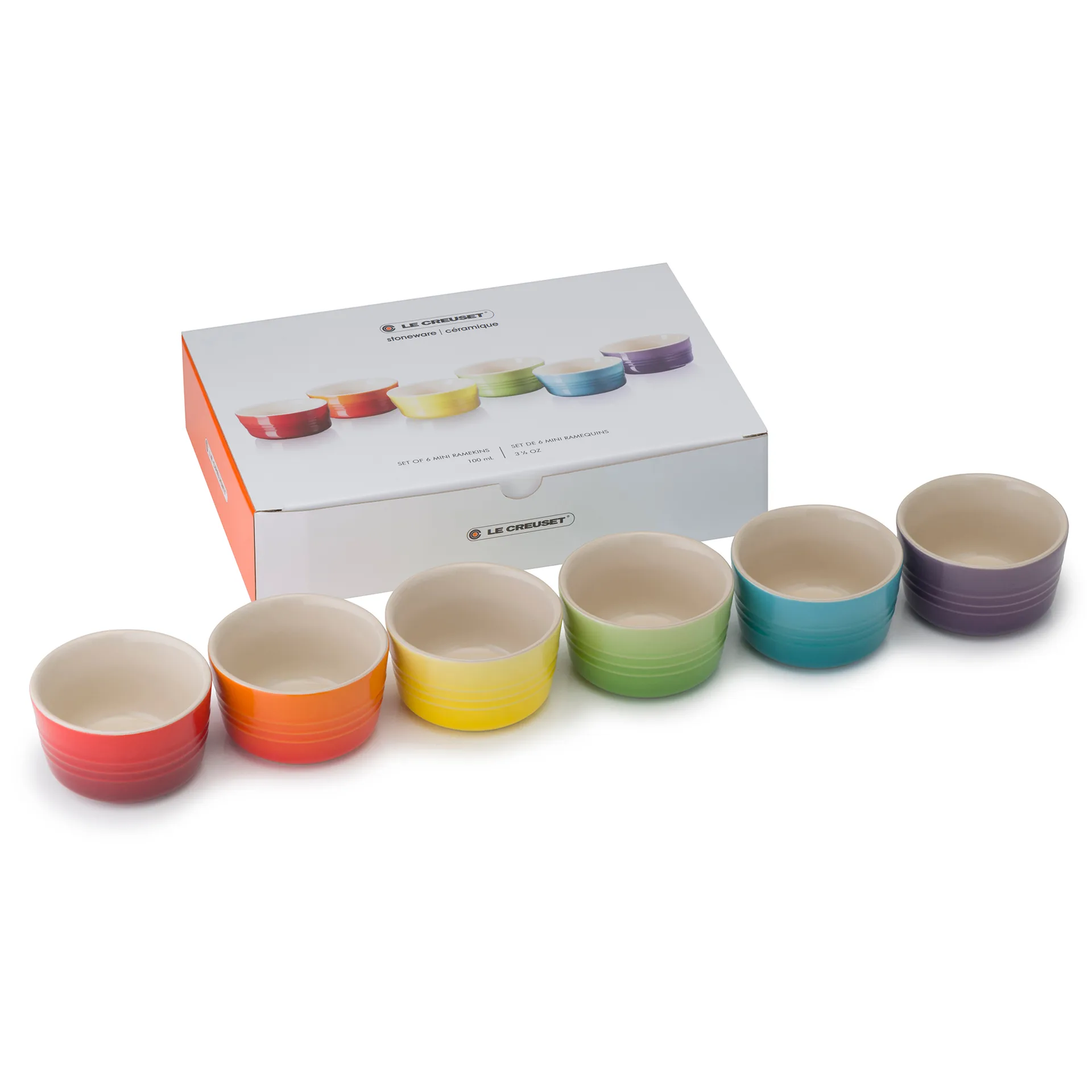 Le Creuset zestaw upominkowy mini ramekin 6-pak, Rainbow Le Creuset