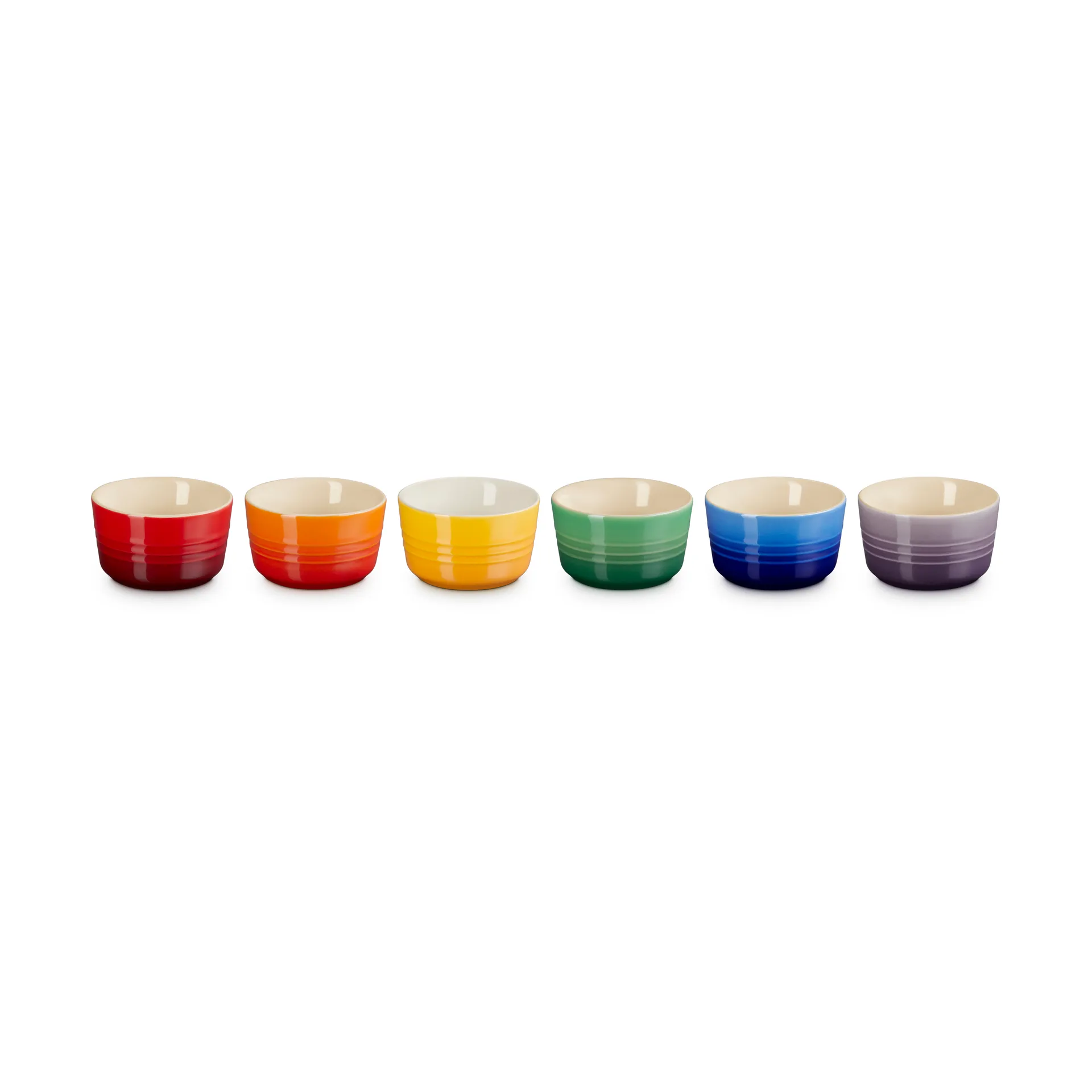 Mini-kokilka z kamionki Signature, 6-pak, Rainbow Le Creuset