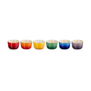 Mini-kokilka z kamionki Signature, 6-pak - Rainbow - Le Creuset