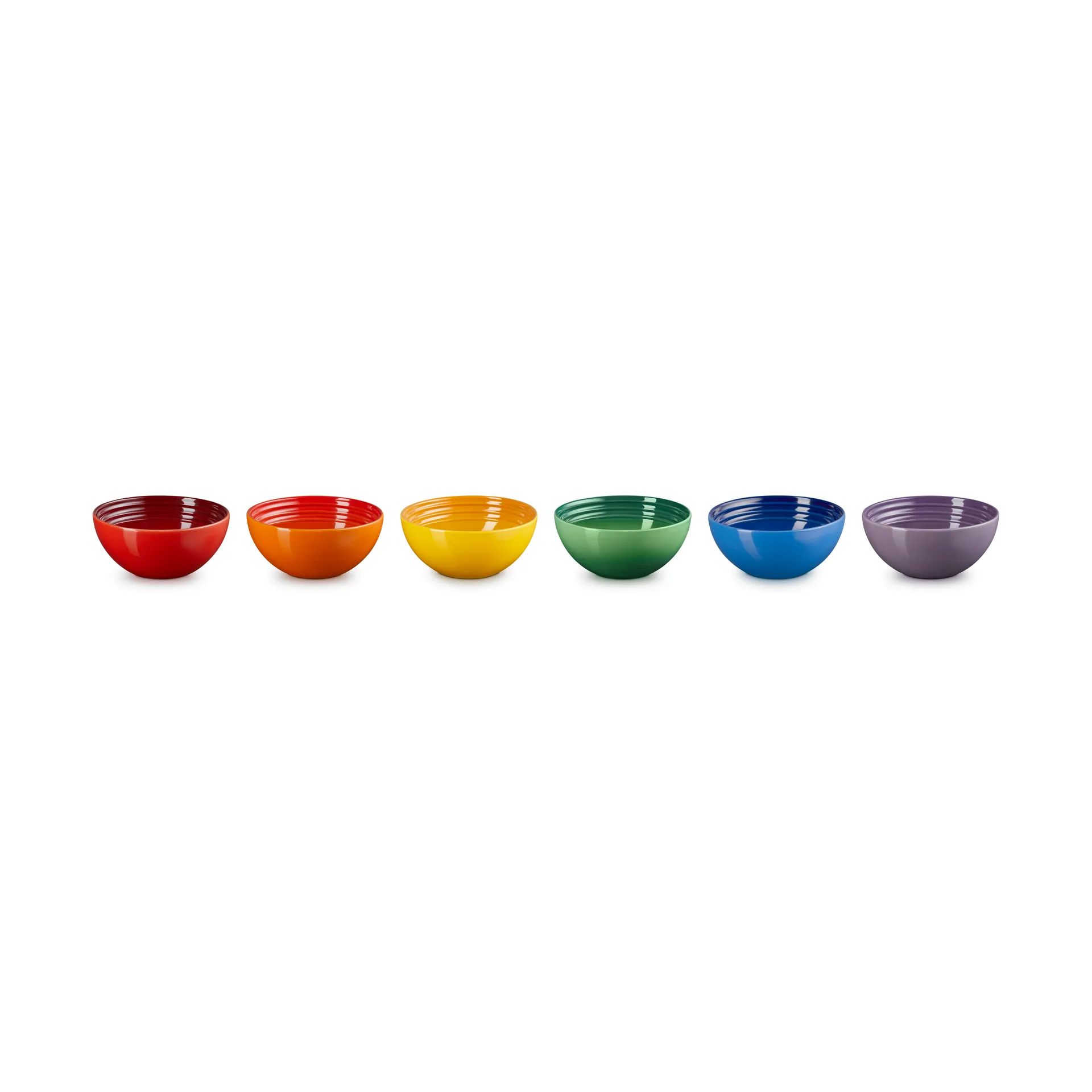 Miska na przekąski z kamionki Signature, 6-pak, Rainbow Le Creuset