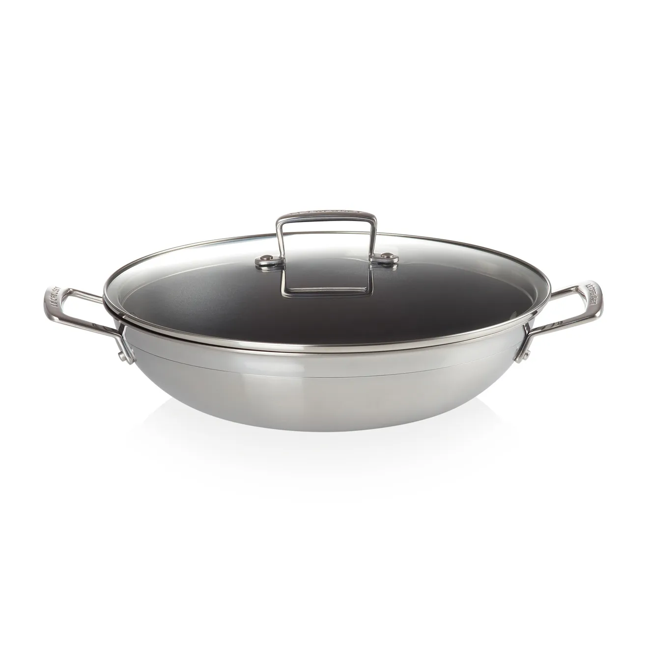 Patelnia do woka Le Creuset 3-Ply non-stick ze szklaną pokrywą, 4,3 l Le Creuset