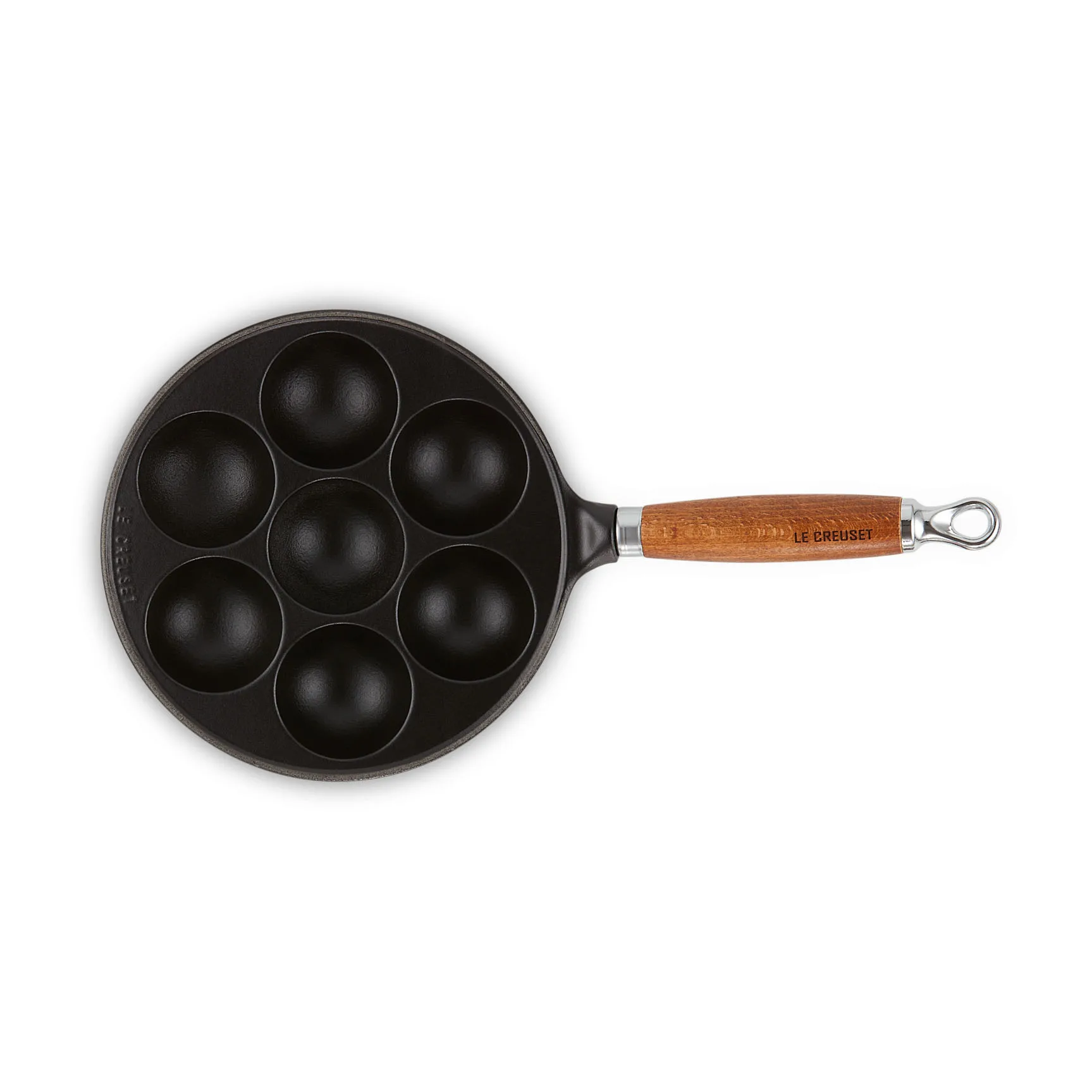 Patelnia żeliwna do pączków Le Creuset, Matte black Le Creuset