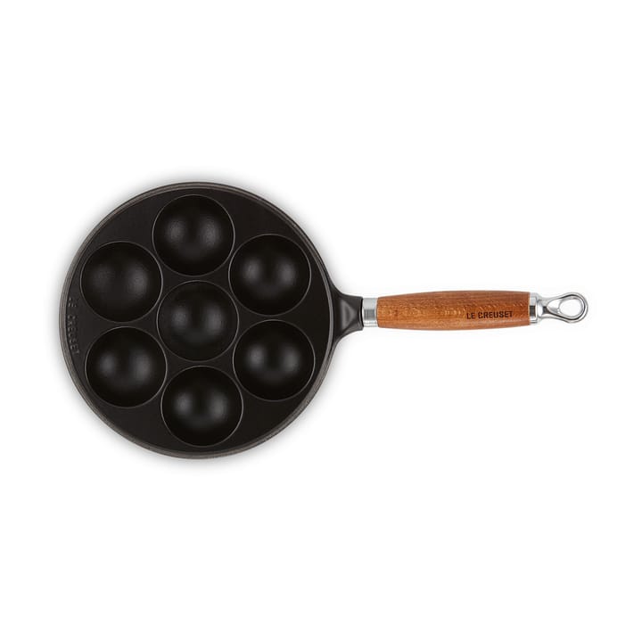 Patelnia żeliwna do pączków Le Creuset - Matte black - Le Creuset