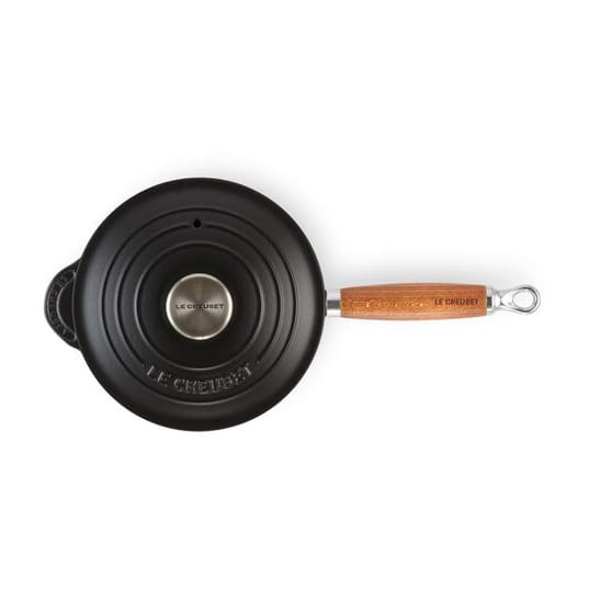 Rondel z drewnianym uchwytem Le Creuset 1,8 l, Matte black Le Creuset
