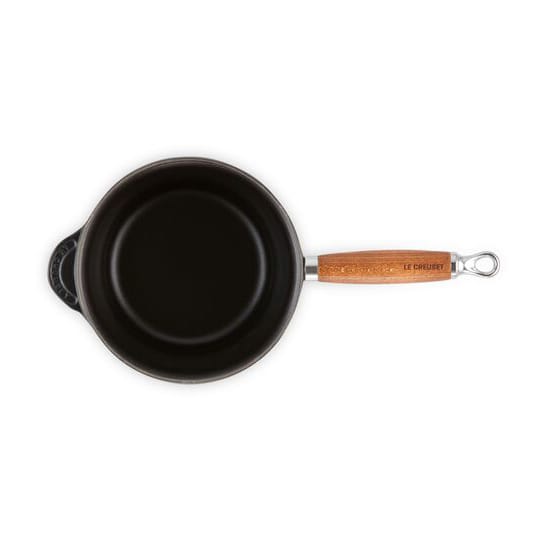 Rondel z drewnianym uchwytem Le Creuset 1,8 l, Matte black Le Creuset