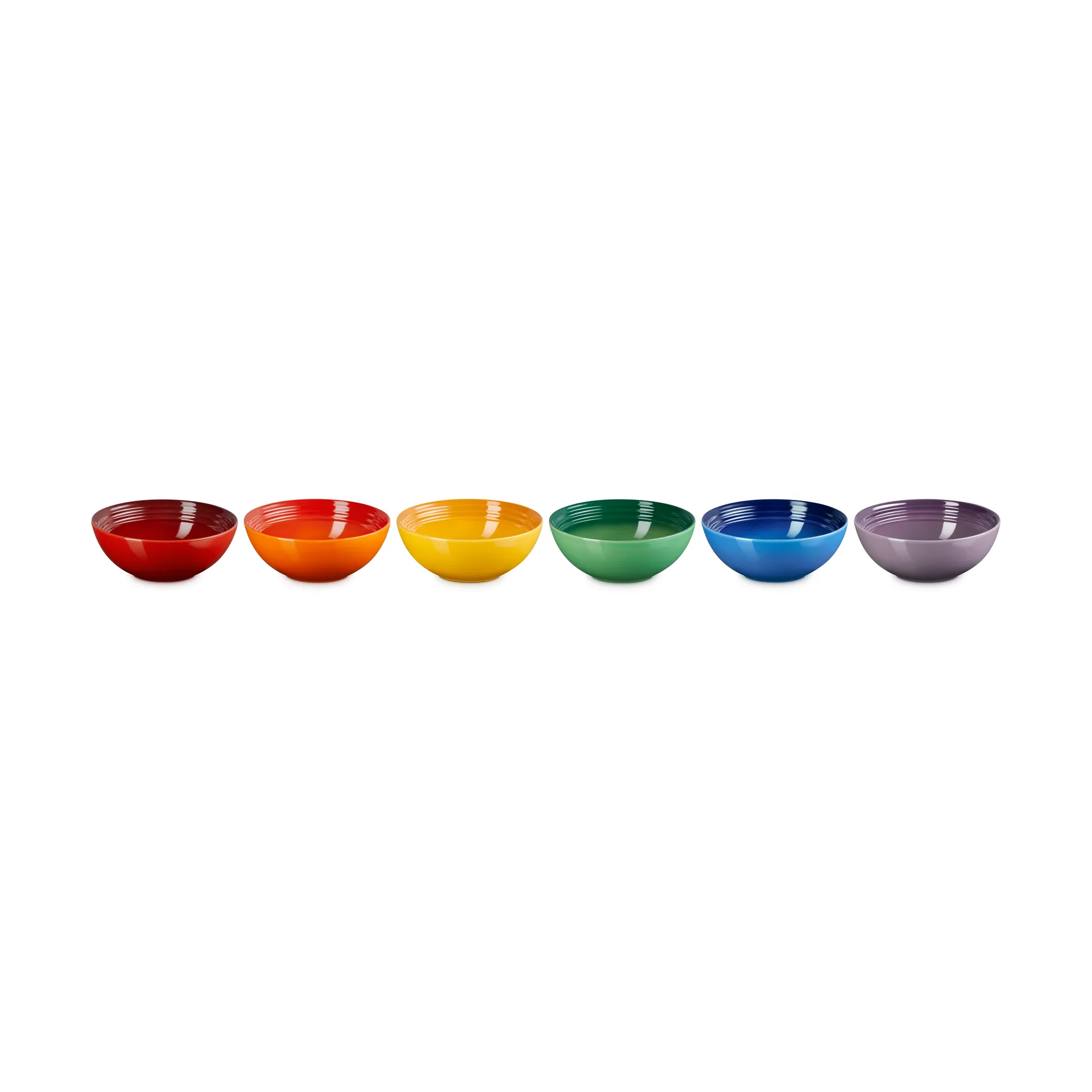 Talerz głęboki z kamionki Signature, 6-pak, Rainbow Le Creuset