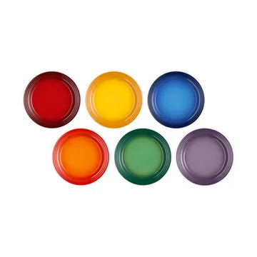 Talerz obiadowy z kamionki Signature, 6-pak - Rainbow - Le Creuset
