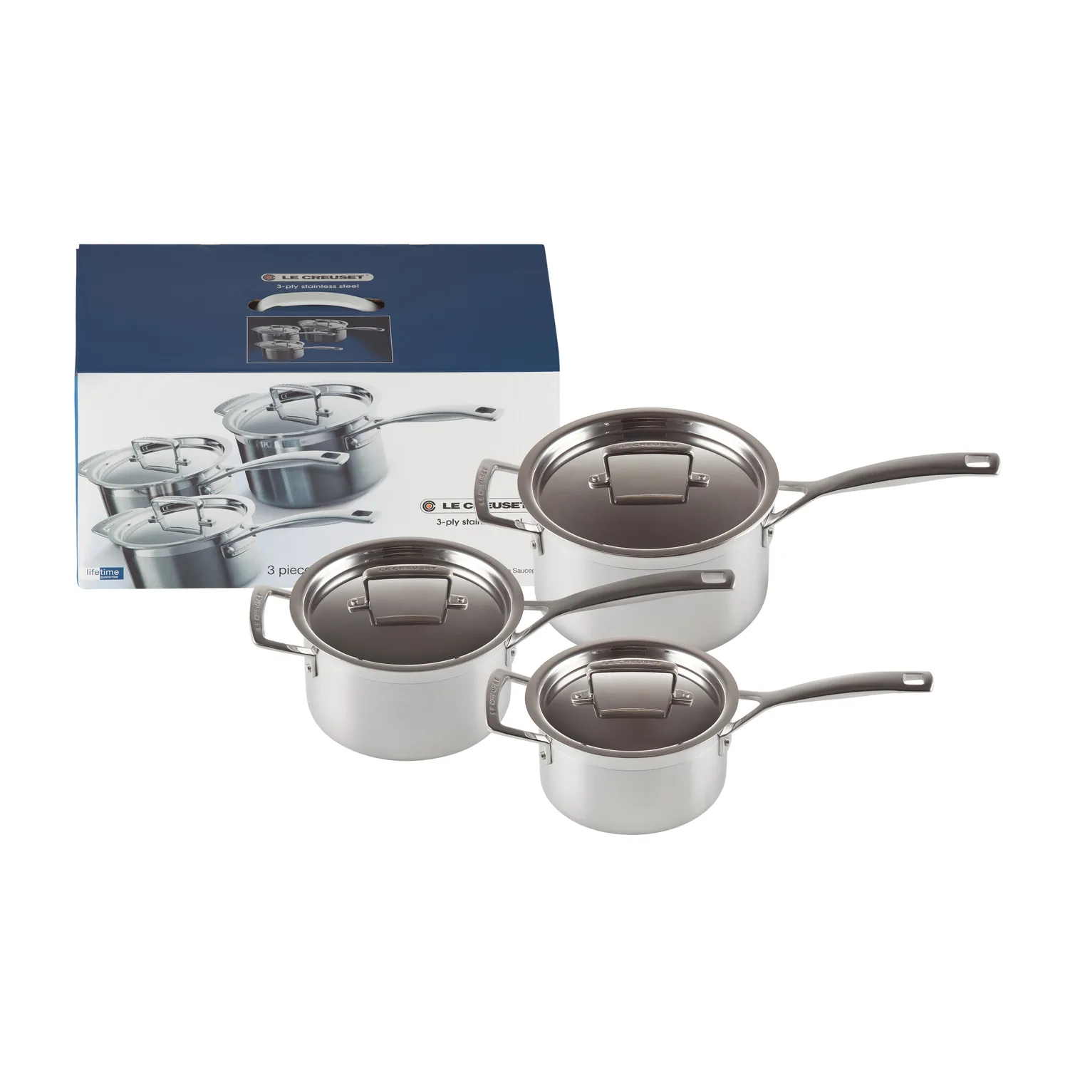 Zestaw garnków Le Creuset 3-Ply, 3 elementy Le Creuset