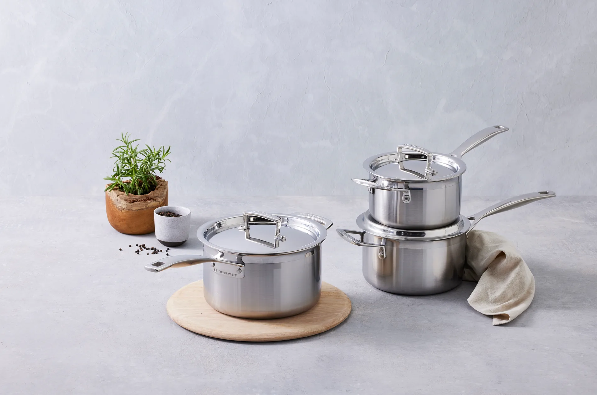 Zestaw garnków Le Creuset 3-Ply, 3 elementy Le Creuset