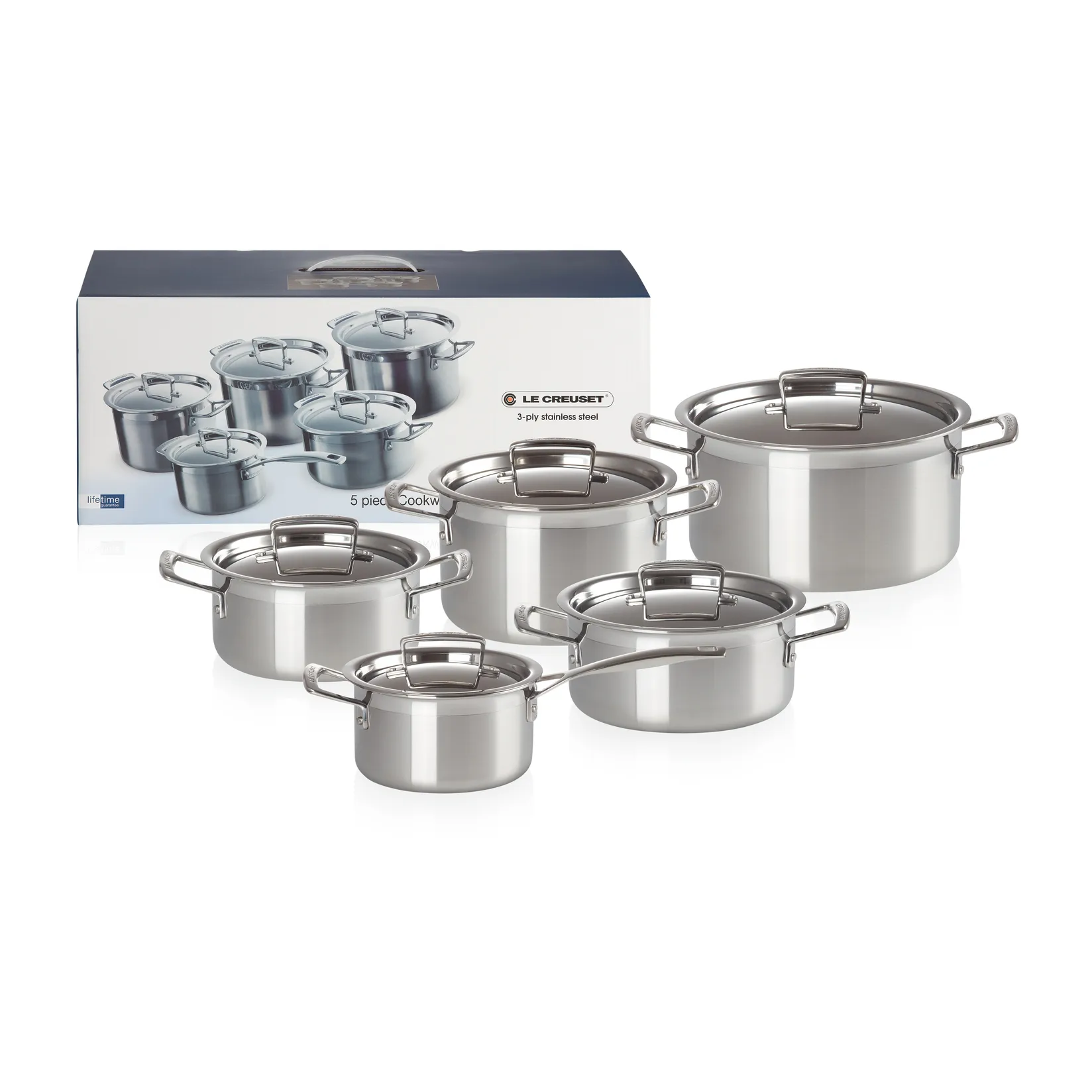 Zestaw garnków Le Creuset 3-Ply, 5 części Le Creuset
