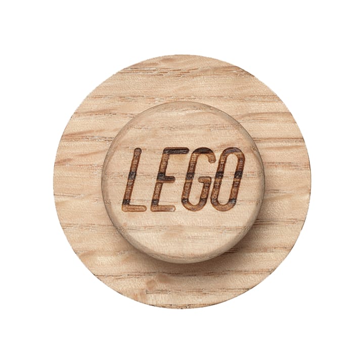 Drewniany zestaw wieszaków ściennych LEGO, Dąb mydlony Lego