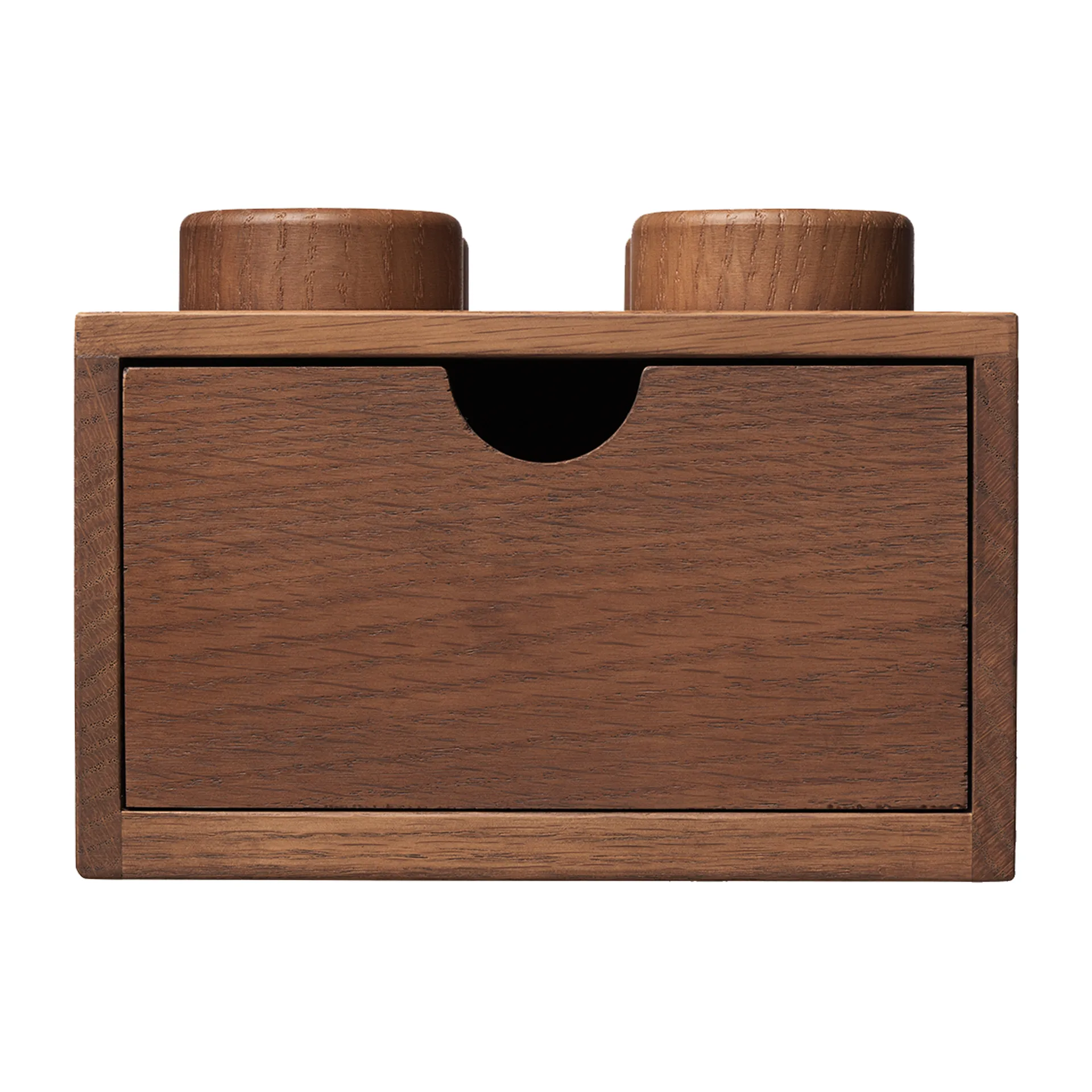 Szuflada na biurko LEGO 4, Dąb bejcowany na ciemno Lego