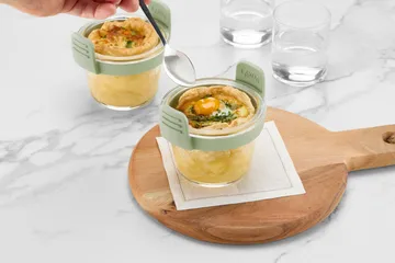 Lékué Air fryer mini szklane kubeczki, 4‑pak - Przezroczysty - Lékué