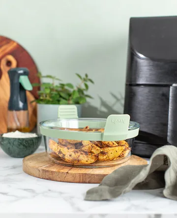 Lékué Air fryer szklana forma okrągła - Przezroczysty - Lékué