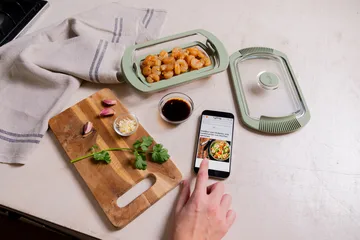 Lékué naczynie do gotowania na parze - Przezroczysty, szkło, 2‑szt. - Lékué